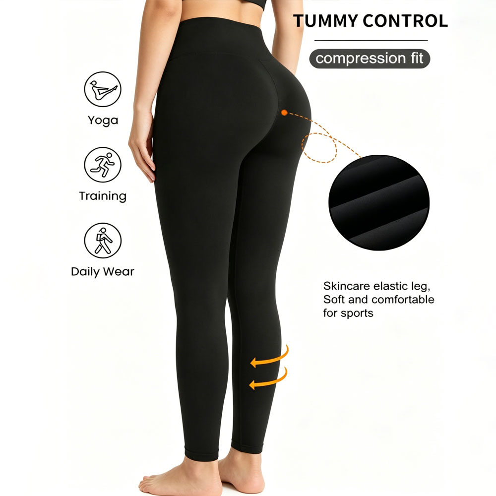 Pilates Yoga Leggings - Kadınlar İçin Yüksek Esneklikte Tereyağı Gibi