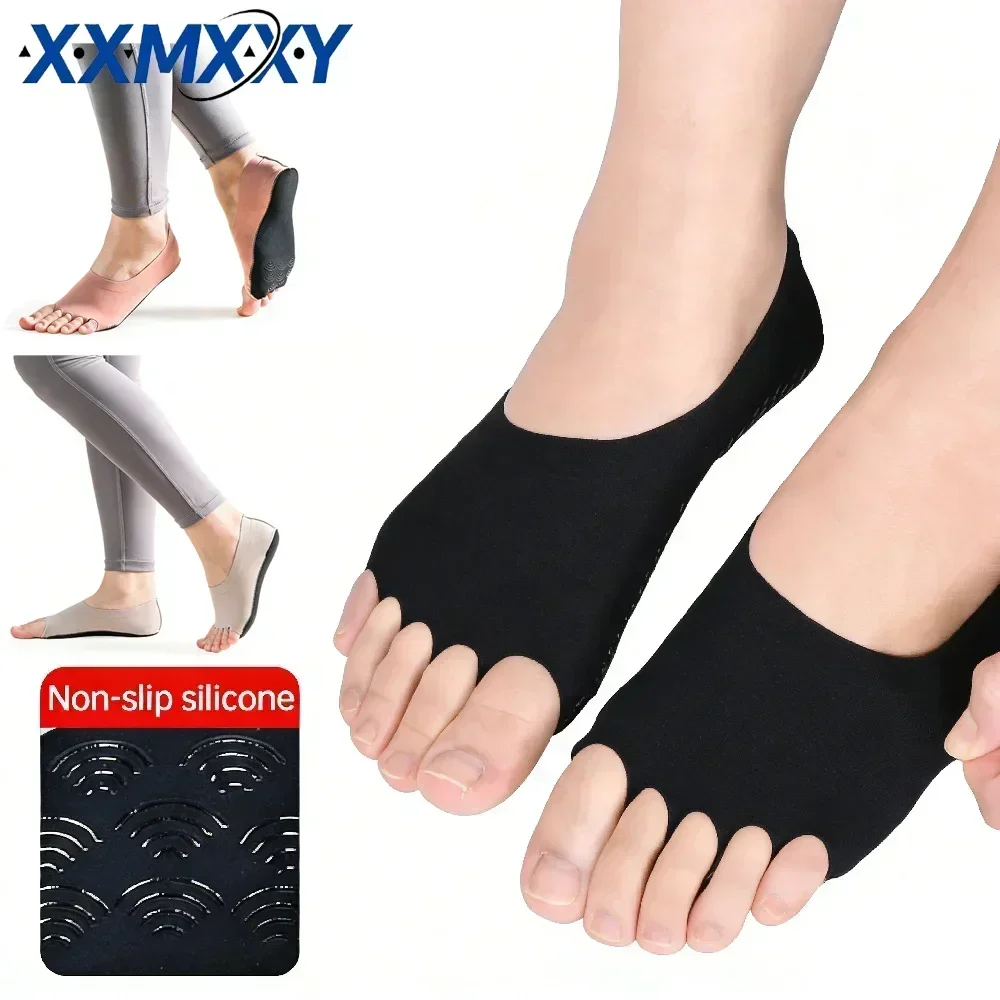 Pilates Yoga Grip Socks - 1 çift ayaksız Yoga Pilates çorapları,