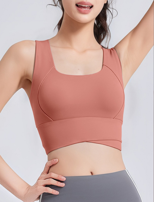 Pilates Yoga Wrap Top - Kadınlar için Yüksek Bel Çapraz Spor