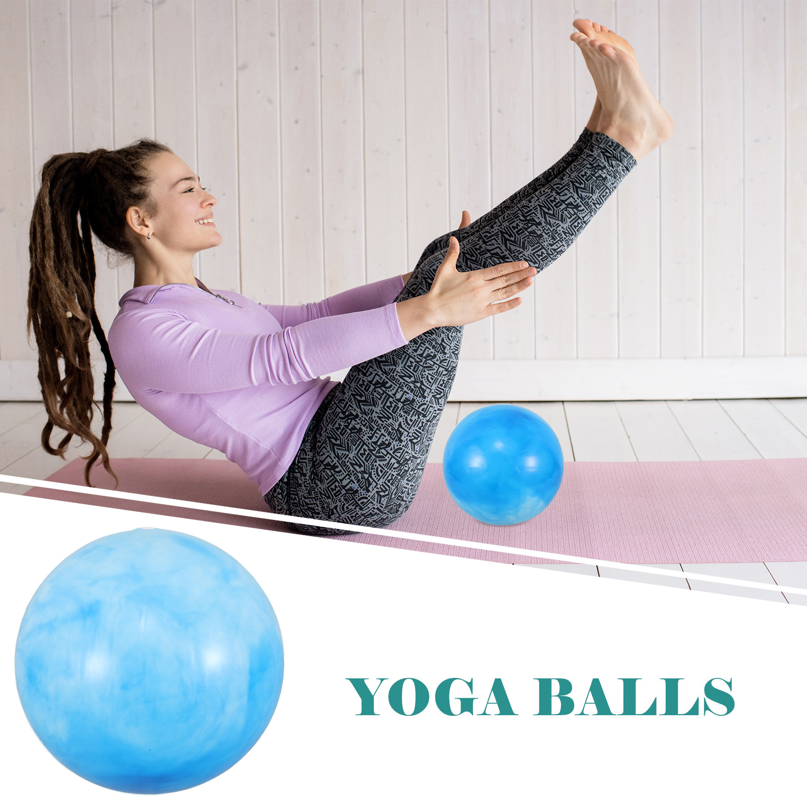 Pilates Toning Ball - Mini Pilates Topu 25 Cm Suluboya