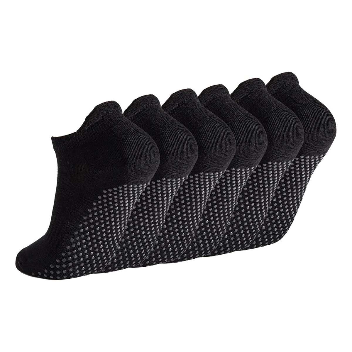 Pilates Yoga Grip Socks - Kadınlar için 6 çift Yoga Çorap