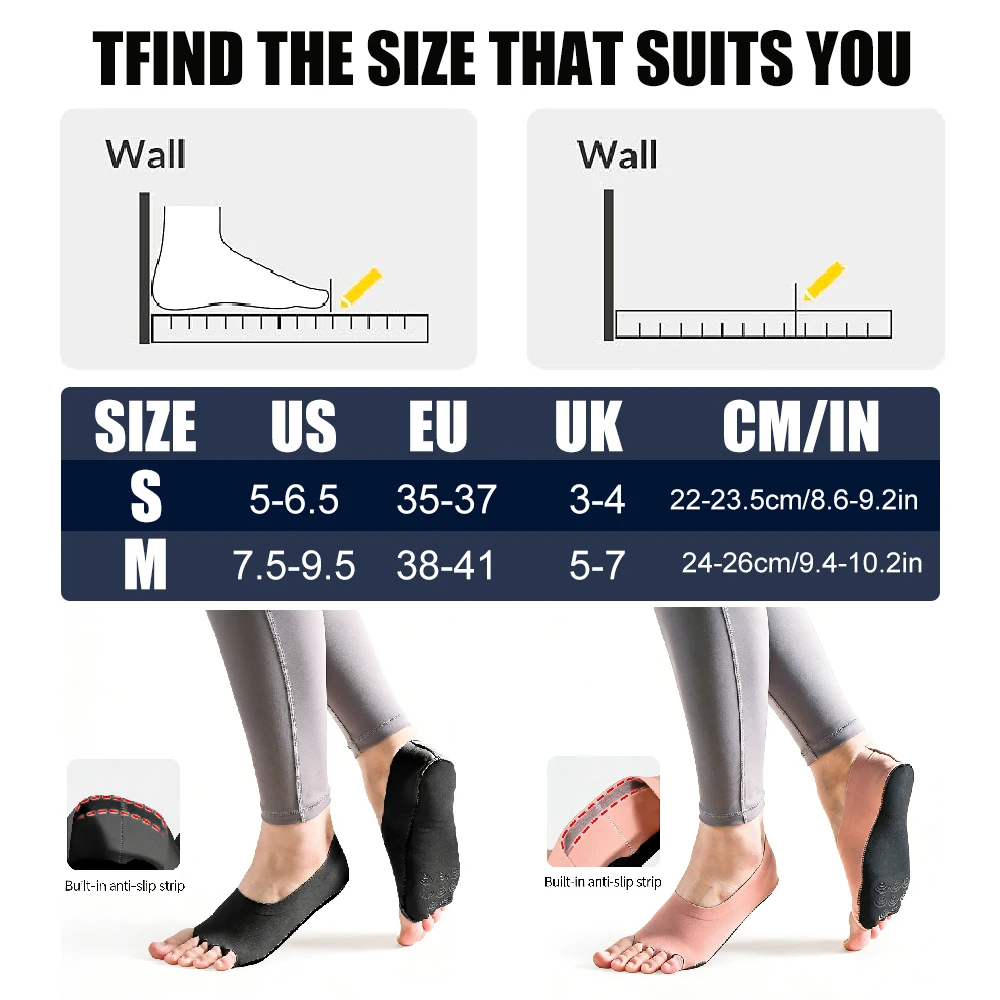Kadınlar için 1 çift ayaksız y - Pilates Yoga Grip Socks incelemesi ve fiyatı