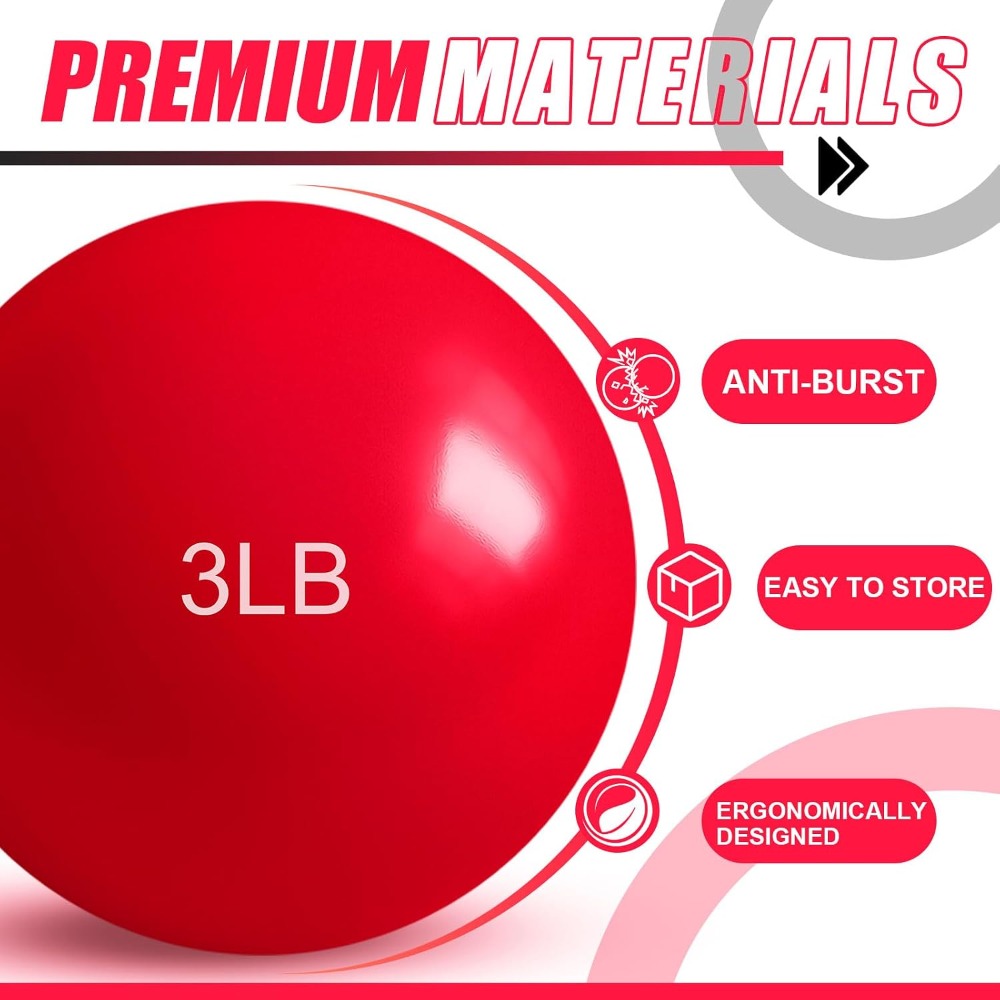 1lb-5lb Ağırlıklı Egzersiz Top - Pilates Toning Ball incelemesi ve fiyatı
