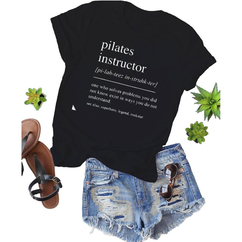 Pilates eğitmeni pamuklu tişör - Pilates Yoga Instructor incelemesi ve fiyatı