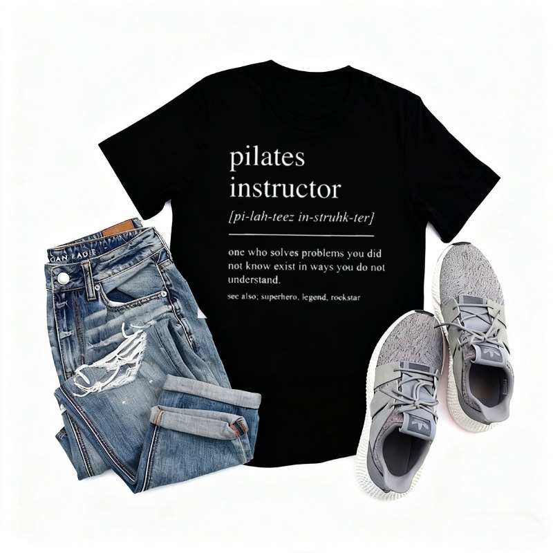 Pilates eğitmeni pamuklu tişör - Pilates Yoga Instructor incelemesi ve fiyatı