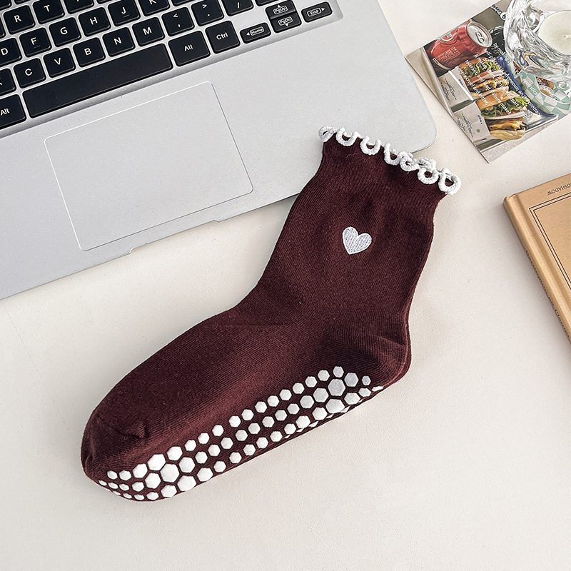3 çift kadın kalp desenli fırf - Pilates Yoga Grip Socks incelemesi ve fiyatı