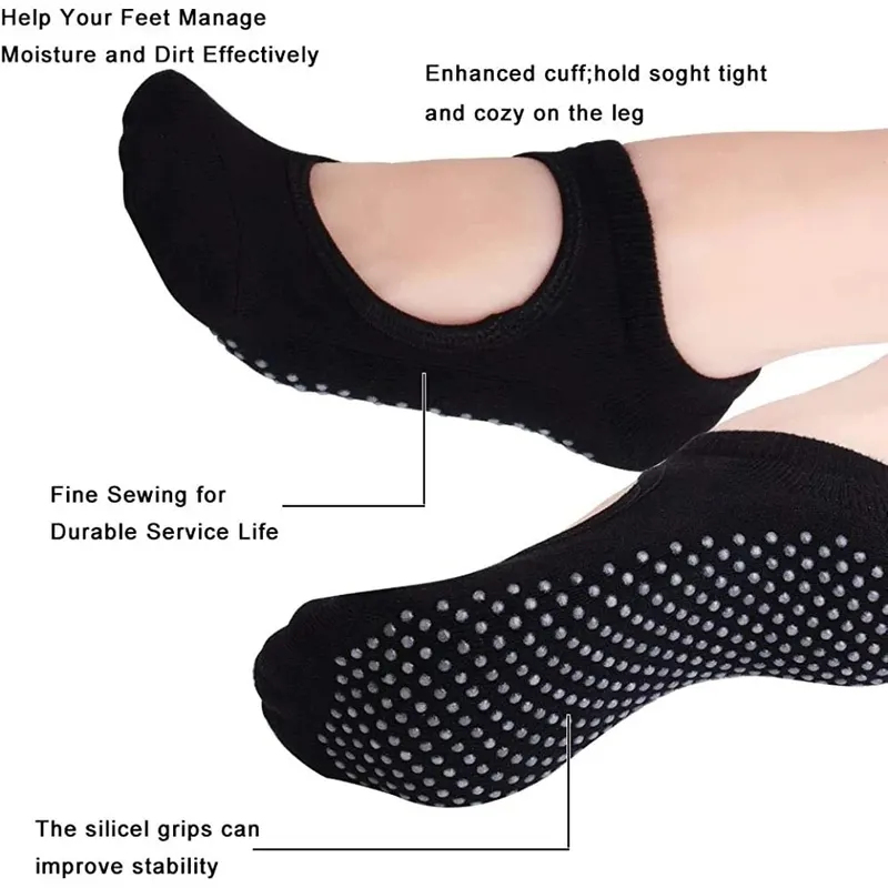 Sırtı açık kaymaz Fitness Yoga - Pilates Yoga Grip Socks incelemesi ve fiyatı
