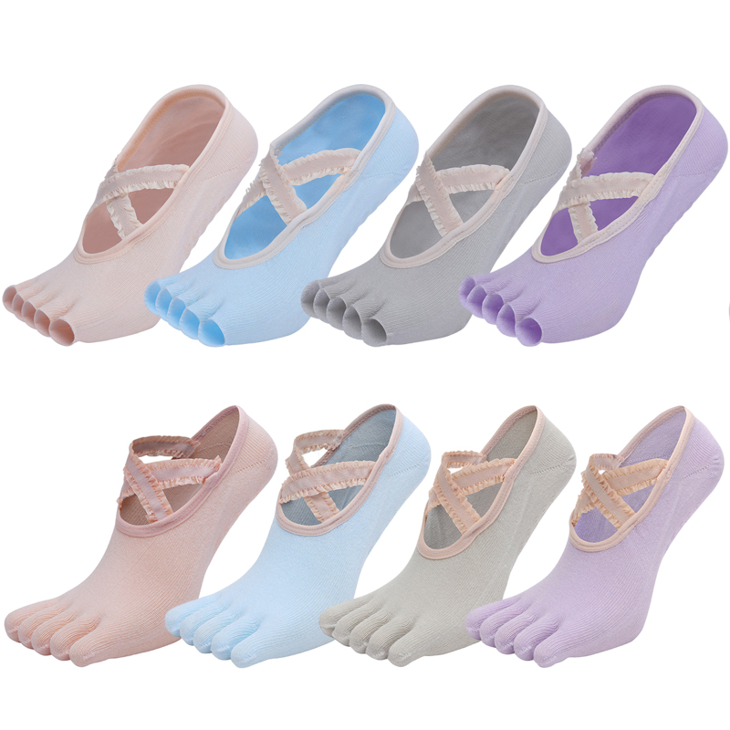 Beş parmak Yoga çorap dantel ç - Pilates Yoga Grip Socks incelemesi ve fiyatı
